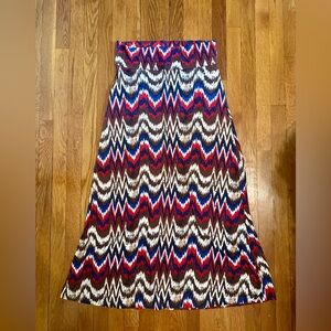 Cotton Printed Maxi Skirt